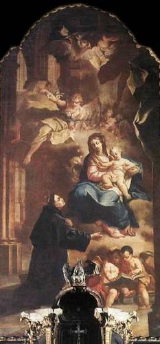 Kracker, Johann Lucas Appearance of the Virgin to St Anthony Sweden oil painting art